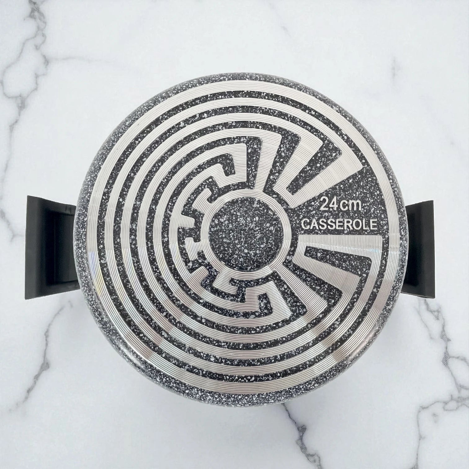 Base difusora para inducción de cacerola NSFE Granite Professional 24 cm, vista inferior