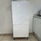 Vista posterior del organizador de cocina 2x1 Bertolini blanco, mueble auxiliar alto con estructura compacta y patas elevadas.