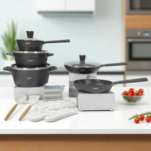 Batería de Cocina 16 Piezas – Ollas y Sartenes Antiadherentes de Inducción | NSFÉ Athena