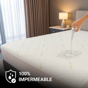 Protector de Colchón Impermeable Hipoalergénico de Bambú – Full, Queen o King | Scarlett Classics
