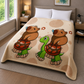 Frazada Infantil con Reverso Piel de Borrego 230x190 cm 1500 Gramos