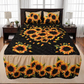 Set de 3 Piezas Cubrecama Decorativo con Fundas Queen Size Alicia  | Diseño Floral Fresco para Climas Cálidos