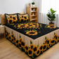 Set de 3 Piezas Cubrecama Decorativo con Fundas Queen Size Alicia  | Diseño Floral Fresco para Climas Cálidos