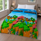 Frazada Infantil con Reverso Piel de Borrego 230x190 cm 1500 Gramos