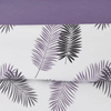 Juego de Sábanas 3/4 Piezas –  Colección Coco Diseños Geométricos - Hojas Moradas