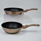 Sartén de 28 cm y sartén profunda de 24 cm Berlinger Haus Rosegold BH-1224N con interior antiadherente marmoleado y mango ergonómico.