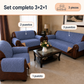 Set completo de tres protectores Scarlett Classics Metz para sillón y sofás de 2 y 3 puestos.

