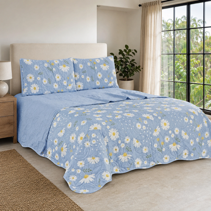 Set de Cubrecama Reversible 3/4 Piezas con Sábana Ajustable y Fundas – 8 Diseños