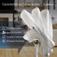 Ventilador Lasko 1820 blanco con funciones de encendido, ajuste de velocidad, oscilación e inclinación, sin requerir ensamblaje complejo.